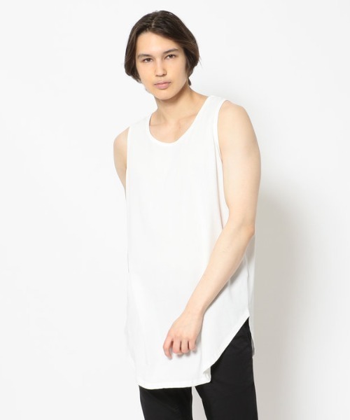 A4A（エーフォーエー）の「A4A エーフォーエー/40s強撚糸ラウンドタンクトップ（タンクトップ・メンズ・ホワイト/サンドベージュ/ブラック・FREE）」の2枚目の写真