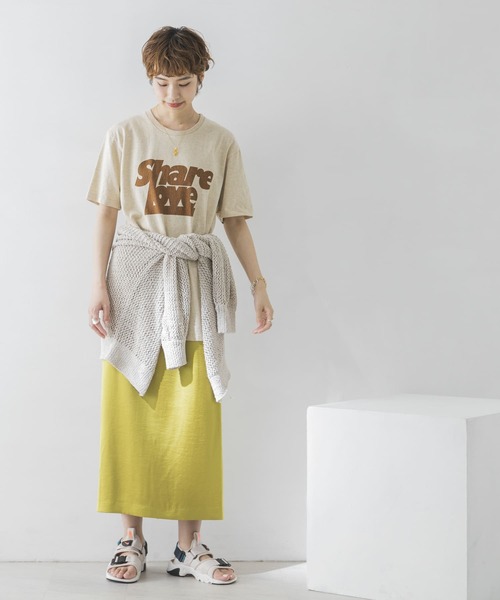 MIXTA（ミクスタ）の「Mixta　SHARE LOVE T-SHIRTS（Tシャツ/カットソー・レディース・ラベンダー/ブラウン系その他・FREE）」の10枚目の写真