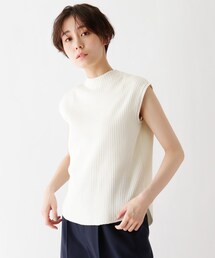 DRESKIP | オ－ガニックコットンノースリーブニット(ニット/セーター)