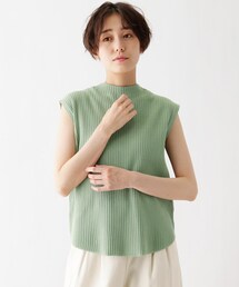 DRESKIP | オ-ガニックコットンノースリーブニット(ニット/セーター)