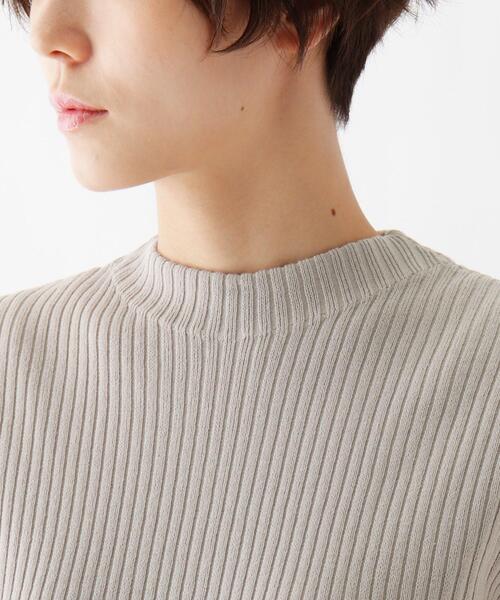 DRESKIP（ドレスキップ）の「◆オ－ガニックコットンノースリーブニット（ニット/セーター・レディース・グリーン/ライトグレー/オフホワイト/ネイビー・02/04/03）」の8枚目の写真