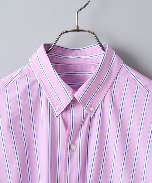 CIAOPANIC（チャオパニック）の「カラーストライプオーバーサイズボタンダウンシャツ（シャツ/ブラウス・メンズ・レッド/サックスブルー/イエロー・MEDIUM/LARGE）」の6枚目の写真