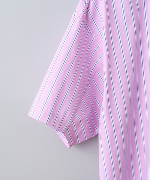 CIAOPANIC（チャオパニック）の「カラーストライプオーバーサイズボタンダウンシャツ（シャツ/ブラウス・メンズ・レッド/サックスブルー/イエロー・MEDIUM/LARGE）」の8枚目の写真