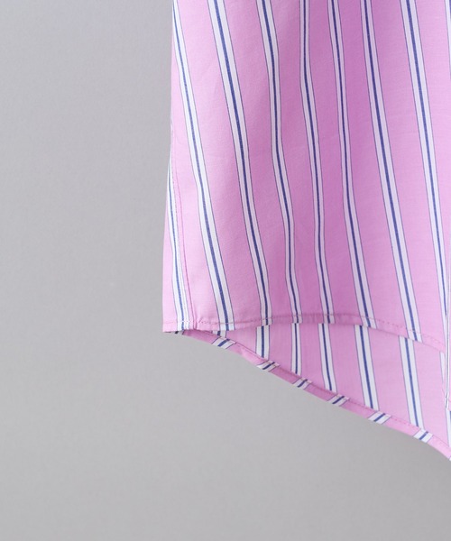 CIAOPANIC（チャオパニック）の「カラーストライプオーバーサイズボタンダウンシャツ（シャツ/ブラウス・メンズ・レッド/サックスブルー/イエロー・MEDIUM/LARGE）」の9枚目の写真