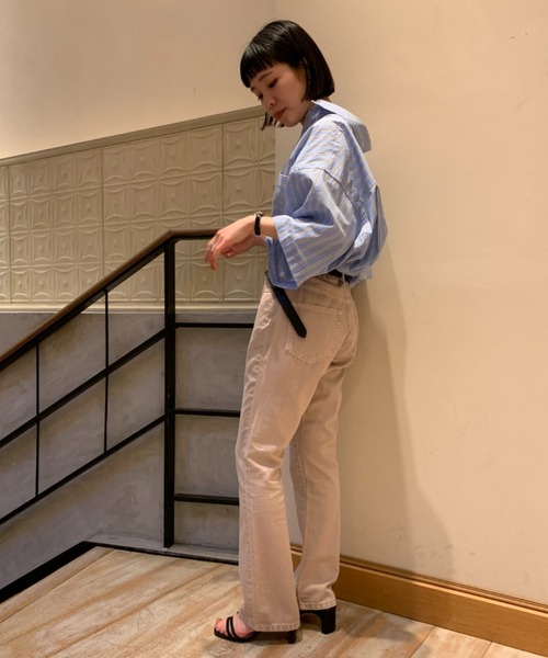 CIAOPANIC（チャオパニック）の「カラーストライプオーバーサイズボタンダウンシャツ（シャツ/ブラウス・メンズ・レッド/サックスブルー/イエロー・MEDIUM/LARGE）」の17枚目の写真