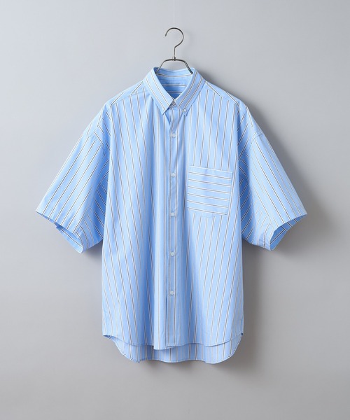 CIAOPANIC（チャオパニック）の「カラーストライプオーバーサイズボタンダウンシャツ（シャツ/ブラウス・メンズ・レッド/サックスブルー/イエロー・MEDIUM/LARGE）」の15枚目の写真