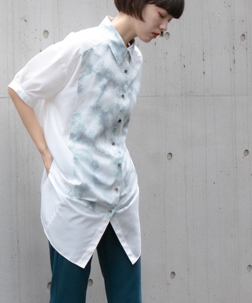 La SRIC(ラスリック)の「La SRIC / タイダイヨークシャツ(シャツ/ブラウス・レディース・ラベンダー/ホワイト・38)」の9枚目の写真