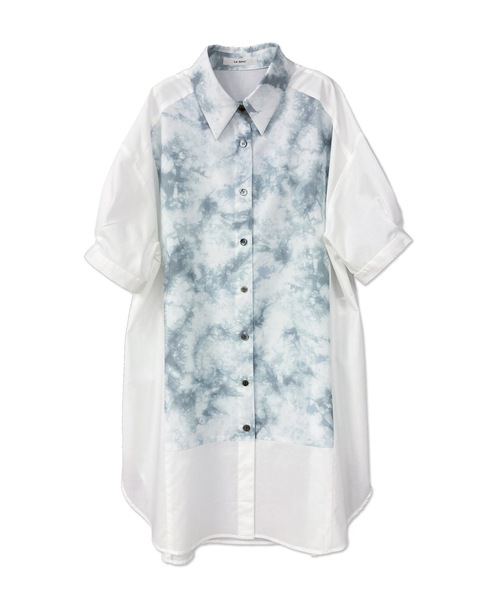 La SRIC(ラスリック)の「La SRIC / タイダイヨークシャツ(シャツ/ブラウス・レディース・ラベンダー/ホワイト・38)」の3枚目の写真
