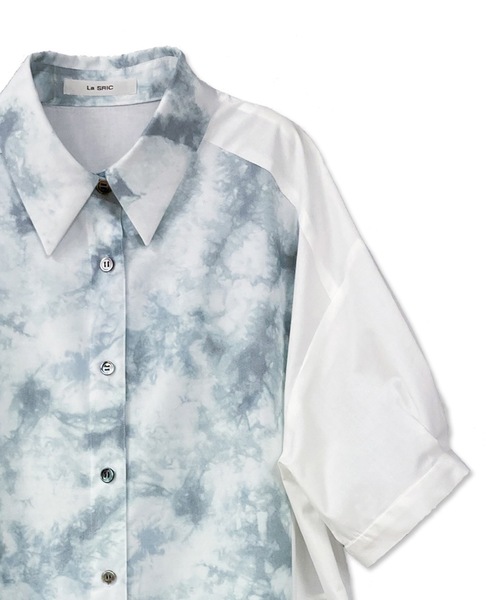 La SRIC(ラスリック)の「La SRIC / タイダイヨークシャツ(シャツ/ブラウス・レディース・ラベンダー/ホワイト・38)」の18枚目の写真