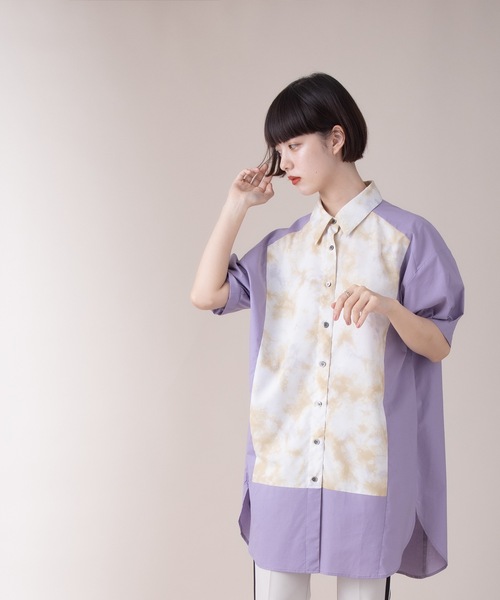 La SRIC(ラスリック)の「La SRIC / タイダイヨークシャツ(シャツ/ブラウス・レディース・ラベンダー/ホワイト・38)」の19枚目の写真
