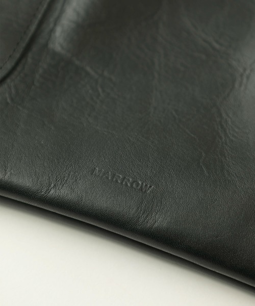 MARROW(マロウ)の「【MARROW(マロー)】ピロー3 MA-AC8106/レザー巾着バッグ(ショルダーバッグ・レディース・ライトグレー/ブラック/レッド/オリーブ・FREE)」の16枚目の写真