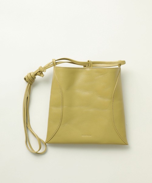 MARROW(マロウ)の「【MARROW(マロー)】ピロー3 MA-AC8106/レザー巾着バッグ(ショルダーバッグ・レディース・ライトグレー/ブラック/レッド/オリーブ・FREE)」の8枚目の写真