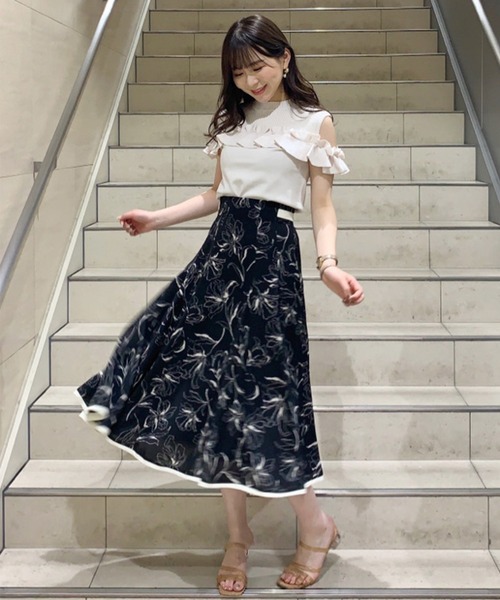 新品31 Sons de modeジャガードトップス×エアリースカートワンピース 31 Sons de mode - 31 Sons de mode♡ジャガードトップス