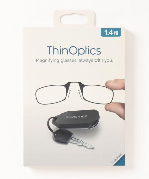 メガネ・老眼鏡 koby THIN OPTICS/シンオプティクス〉THIN OPTICS KEYCHAIN キー