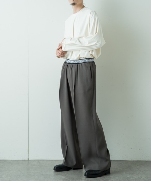 Lui's（ルイス）の「トリコットカフス付きカットソー（Tシャツ/カットソー・メンズ・グリーン/ブラック/ダークグレー/ホワイト・FREE）」の20枚目の写真