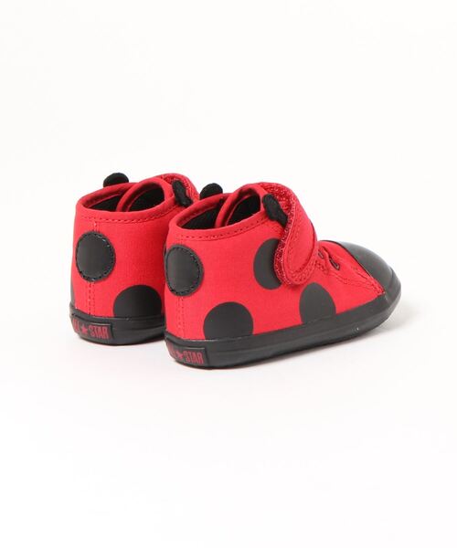 CONVERSE（コンバース）の「【CONVERSE】BABY ALL STAR N LITTLEBUGS V-1（コンバース　ベビーオールスターN　リトルバグス　V-1）【First☆Star】（スニーカー・キッズ・イエロー/レッド・14.0cm/14.5cm/13.0cm/13.5cm/15.0cm）」の4枚目の写真
