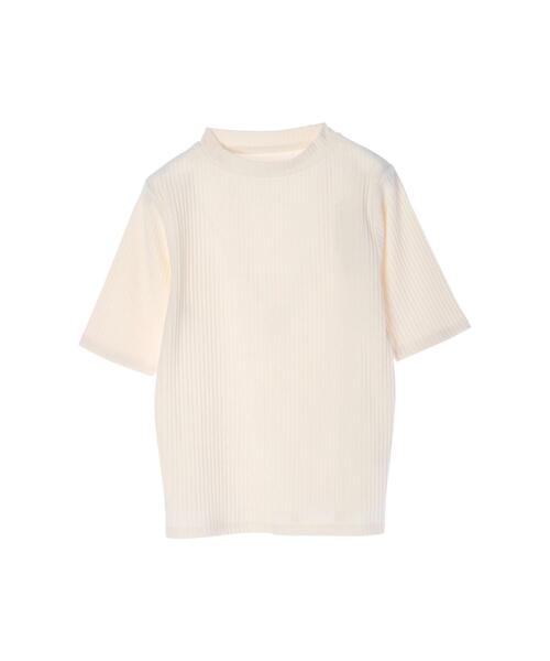 koe（コエ）の「リブ5分袖プルオーバー＊（Tシャツ/カットソー・レディース・ベージュ/ブルー/グリーン/ブラック/アイボリー・L/M）」の16枚目の写真