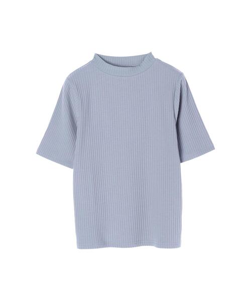koe（コエ）の「リブ5分袖プルオーバー＊（Tシャツ/カットソー・レディース・ベージュ/ブルー/グリーン/ブラック/アイボリー・L/M）」の12枚目の写真