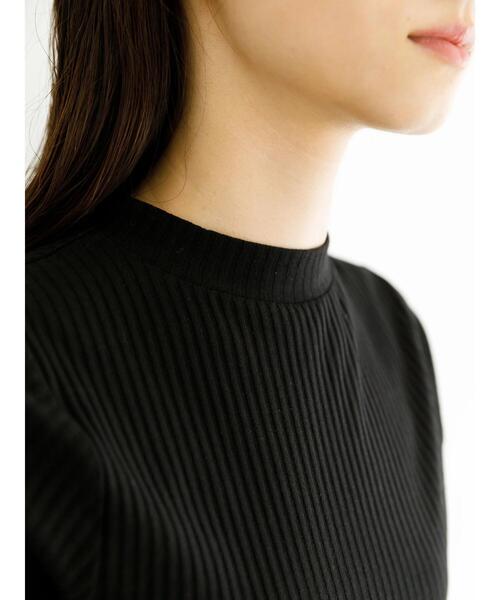 koe（コエ）の「リブ5分袖プルオーバー＊（Tシャツ/カットソー・レディース・ベージュ/ブルー/グリーン/ブラック/アイボリー・L/M）」の11枚目の写真