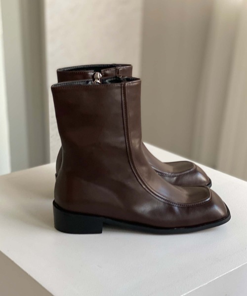 chuclla(チュクラ)の「Low heel square toe boots chs21a011(ブーツ・レディース・ブラック/ブラウン・40/36/37/38/39)」の19枚目の写真