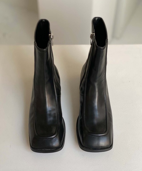 chuclla(チュクラ)の「Low heel square toe boots chs21a011(ブーツ・レディース・ブラック/ブラウン・40/36/37/38/39)」の22枚目の写真