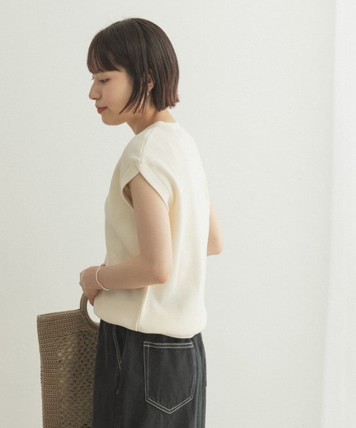 FORK&SPOON（フォークアンドスプーン）の「FORK&SPOON　ワッフルヘンリーネックプルオーバー（Tシャツ/カットソー・レディース・ライトブラウン/ブラック/アイボリー・ONE）」の16枚目の写真