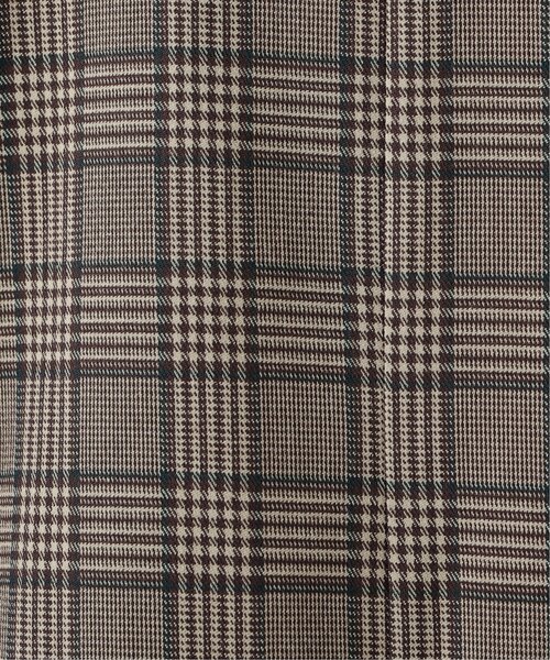 DOUBLE NAME（ダブルネーム）の「ハンド風ステッチチェックゆるジャケット（テーラードジャケット・レディース・ブラウン/ブラック/ネイビー・FREE）」の7枚目の写真