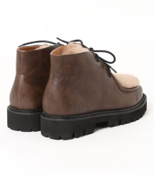 MOUSSY（マウジー）の「FAUX FUR TYROLEAN シューズ（ブーツ・レディース・ブラウン/ブラック・MEDIUM/LARGE/SMALL）」の19枚目の写真