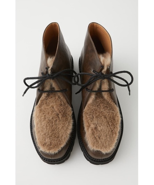 MOUSSY（マウジー）の「FAUX FUR TYROLEAN シューズ（ブーツ・レディース・ブラウン/ブラック・MEDIUM/LARGE/SMALL）」の15枚目の写真