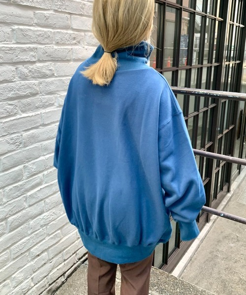 CIAOPANIC（チャオパニック）の「ハイネックビッグスウェット（スウェット・レディース・ブラック/キャメル/インディゴブルー/アイボリー・FREE）」の17枚目の写真