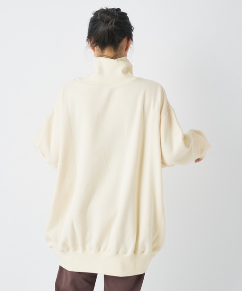 CIAOPANIC（チャオパニック）の「ハイネックビッグスウェット（スウェット・レディース・ブラック/キャメル/インディゴブルー/アイボリー・FREE）」の22枚目の写真