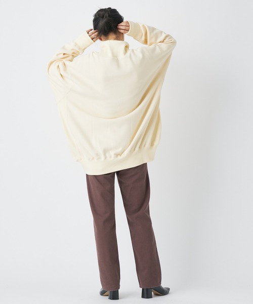 CIAOPANIC（チャオパニック）の「ハイネックビッグスウェット（スウェット・レディース・ブラック/キャメル/インディゴブルー/アイボリー・FREE）」の14枚目の写真