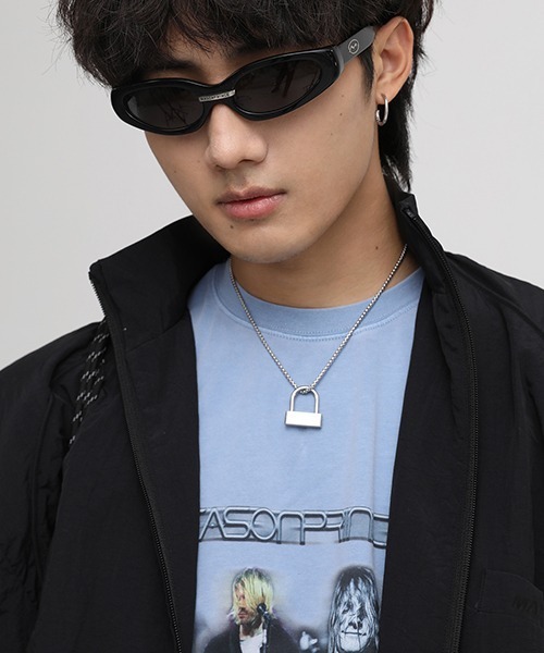 MASONPRINCE(メイソンプリンス)の「【MASONPRINCE】Oversized one-point logo nylon JKT WT0965(ナイロンジャケット・メンズ・ブラック・S/M/L)」の4枚目の写真