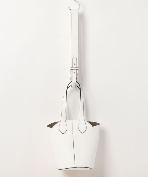 N.（N. Natural Beauty Basic）（エヌエヌナチュラルビューティーベーシック）の「2Wayバケツショルダーバッグ（トートバッグ・レディース・ホワイト/ベージュ・ﾌﾘ-）」の6枚目の写真