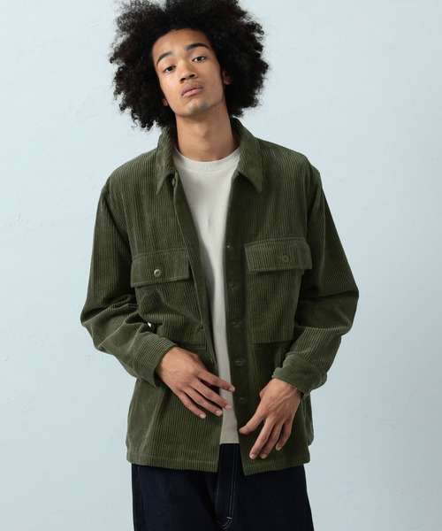 ※ALPHA（アルファ）の「M-43 コーデュロイシャツジャケット（シャツ/ブラウス・メンズ・ブラック/オリーブ/ベージュ系その他・MEDIUM/LARGE/X-LARGE）」の17枚目の写真