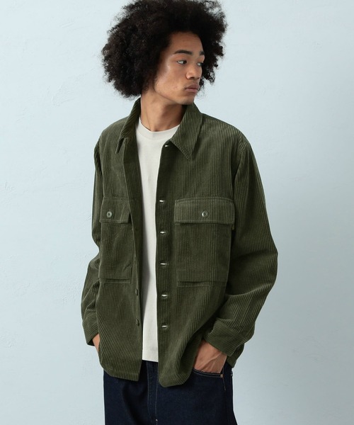 ※ALPHA（アルファ）の「M-43 コーデュロイシャツジャケット（シャツ/ブラウス・メンズ・ブラック/オリーブ/ベージュ系その他・MEDIUM/LARGE/X-LARGE）」の18枚目の写真