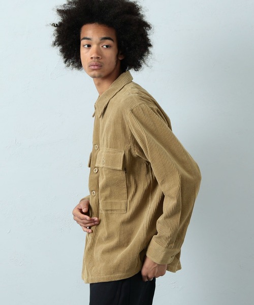 ※ALPHA（アルファ）の「M-43 コーデュロイシャツジャケット（シャツ/ブラウス・メンズ・ブラック/オリーブ/ベージュ系その他・MEDIUM/LARGE/X-LARGE）」の11枚目の写真