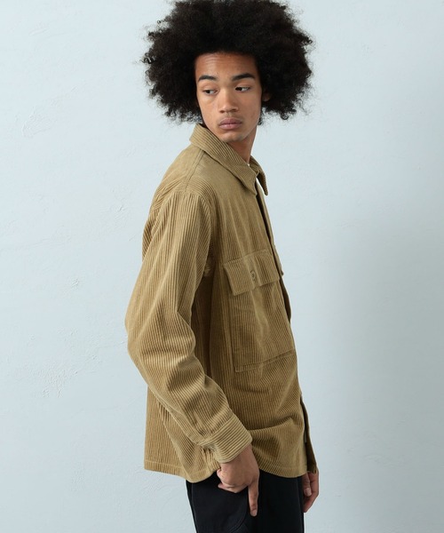 ※ALPHA（アルファ）の「M-43 コーデュロイシャツジャケット（シャツ/ブラウス・メンズ・ブラック/オリーブ/ベージュ系その他・MEDIUM/LARGE/X-LARGE）」の13枚目の写真