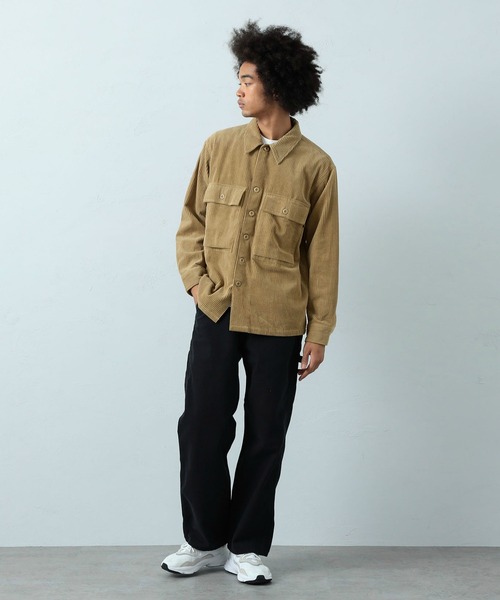 ※ALPHA（アルファ）の「M-43 コーデュロイシャツジャケット（シャツ/ブラウス・メンズ・ブラック/オリーブ/ベージュ系その他・MEDIUM/LARGE/X-LARGE）」の14枚目の写真