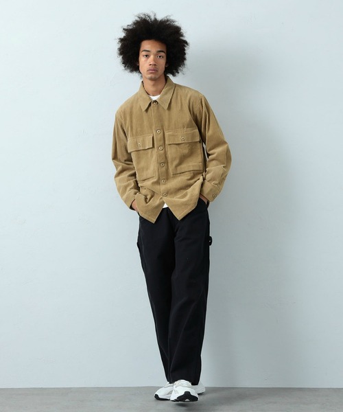 ※ALPHA（アルファ）の「M-43 コーデュロイシャツジャケット（シャツ/ブラウス・メンズ・ブラック/オリーブ/ベージュ系その他・MEDIUM/LARGE/X-LARGE）」の15枚目の写真