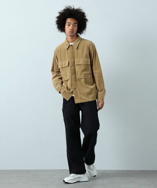 ※ALPHA（アルファ）の「M-43 コーデュロイシャツジャケット（シャツ/ブラウス・メンズ・ブラック/オリーブ/ベージュ系その他・MEDIUM/LARGE/X-LARGE）」の16枚目の写真