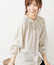 prose verse | 無地×ドット袖2WAYブラウス(シャツ/ブラウス)