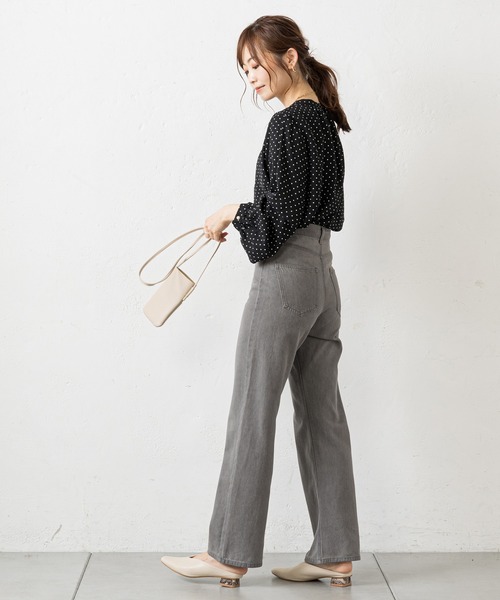 prose verse（プロズヴェール）の「無地×ドット袖2WAYブラウス（シャツ/ブラウス・レディース・オフホワイト/ブラック/ブラウン/ベージュ・MEDIUM）」の7枚目の写真