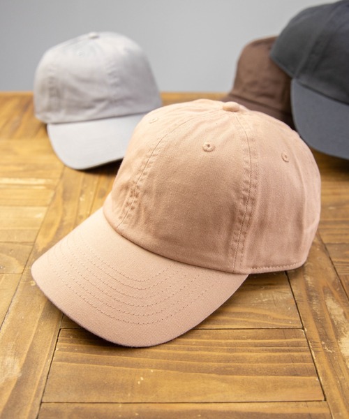 newhattan（ニューハッタン）の「NEWHATTAN Baseball Low Cap-twill（キャップ・メンズ・ホワイト/ブラック/ダークブラウン/ネイビー/グレー/オリーブ/カーキ/ライトイエロー/ライトピンク/チャコール/ベージュ系/ブルー系/ブルー系1/イエロー系/ピンク系/オレンジ系・FREE）」の16枚目の写真