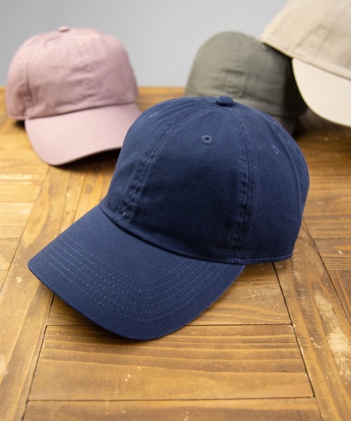 newhattan（ニューハッタン）の「NEWHATTAN Baseball Low Cap-twill（キャップ・メンズ・ホワイト/ブラック/ダークブラウン/ネイビー/グレー/オリーブ/カーキ/ライトイエロー/ライトピンク/チャコール/ベージュ系/ブルー系/ブルー系1/イエロー系/ピンク系/オレンジ系・FREE）」の9枚目の写真