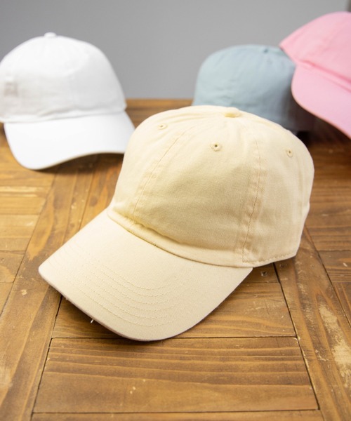 newhattan（ニューハッタン）の「NEWHATTAN Baseball Low Cap-twill（キャップ・メンズ・ホワイト/ブラック/ダークブラウン/ネイビー/グレー/オリーブ/カーキ/ライトイエロー/ライトピンク/チャコール/ベージュ系/ブルー系/ブルー系1/イエロー系/ピンク系/オレンジ系・FREE）」の12枚目の写真