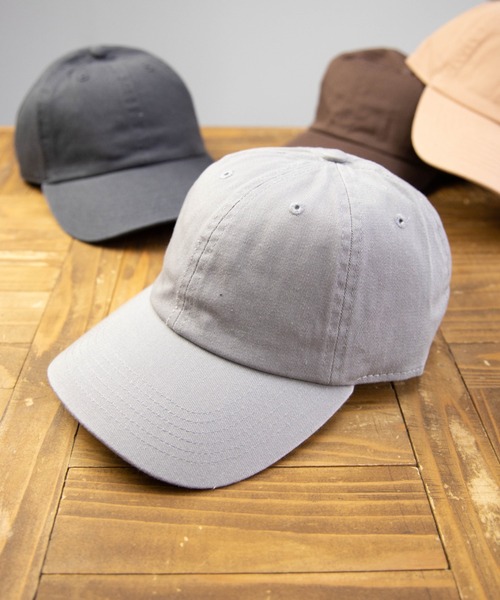 newhattan（ニューハッタン）の「NEWHATTAN Baseball Low Cap-twill（キャップ・メンズ・ホワイト/ブラック/ダークブラウン/ネイビー/グレー/オリーブ/カーキ/ライトイエロー/ライトピンク/チャコール/ベージュ系/ブルー系/ブルー系1/イエロー系/ピンク系/オレンジ系・FREE）」の3枚目の写真