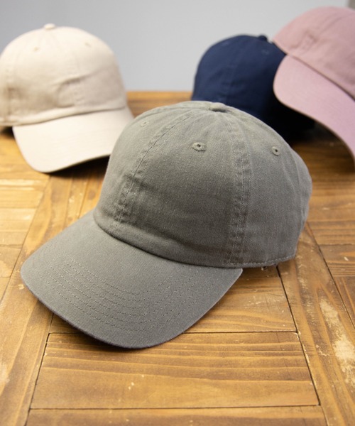 newhattan（ニューハッタン）の「NEWHATTAN Baseball Low Cap-twill（キャップ・メンズ・ホワイト/ブラック/ダークブラウン/ネイビー/グレー/オリーブ/カーキ/ライトイエロー/ライトピンク/チャコール/ベージュ系/ブルー系/ブルー系1/イエロー系/ピンク系/オレンジ系・FREE）」の7枚目の写真