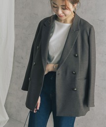URBAN RESEARCH ROSSO WOMEN | ネップツイードピークドラペルジャケット(その他アウター)