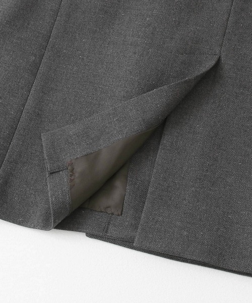 URBAN RESEARCH ROSSO WOMEN（アーバンリサーチ　ロッソ）の「ネップツイードピークドラペルジャケット（その他アウター・レディース・チャコールグレー/ライトベージュ・FREE）」の5枚目の写真